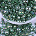 2000PCS AB Color Imitation Half Round Pearls Bead Loose Beads Gems, Mixed Sizes by UYTRDVG