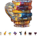 Book Glass Cup Puzzles Adults Gifts by Jollitot