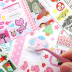 Tmtains 30 Sheets Kawaii Japanese Sticker Book Manga Books Style Writable Note - Image 6
