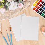 50 Sheets Watercolor Paper 6 x 8inch, 300 GSM Deckled Edge Paper Rough/Textured - Image 3