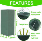 CCINEE 3 Pcs Floral Foam Bricks, Mini Florist Flower Foam Green Blocks Supplies - Image 3