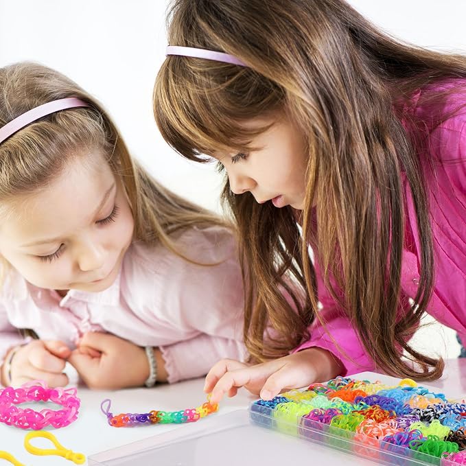 XKDOUS 64 Colors Rubber Band Bracelet Kit, Bracelet Making Kit - Image 7