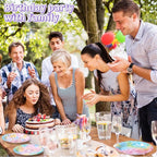 Funnymoom 60 Pcs 7 Inch Pastel Tie Dye Birthday Party Plates Vibrant Paper - Image 5
