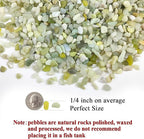 FANTIAN 10 lbs Pebbles for Landscaping, 1/4 Inch Polished Green Pea Gravel - Image 2