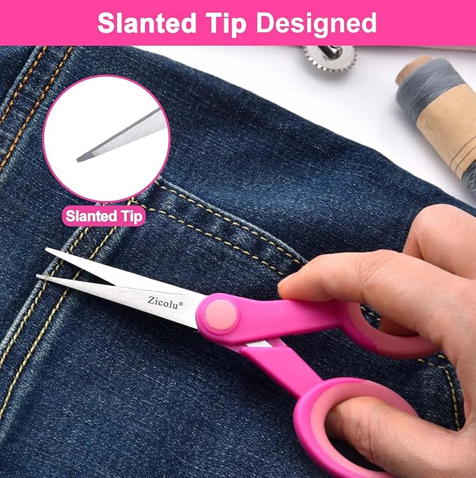Zicolu 5" Embroidery Scissors, Small Sewing Scissors - Image 2