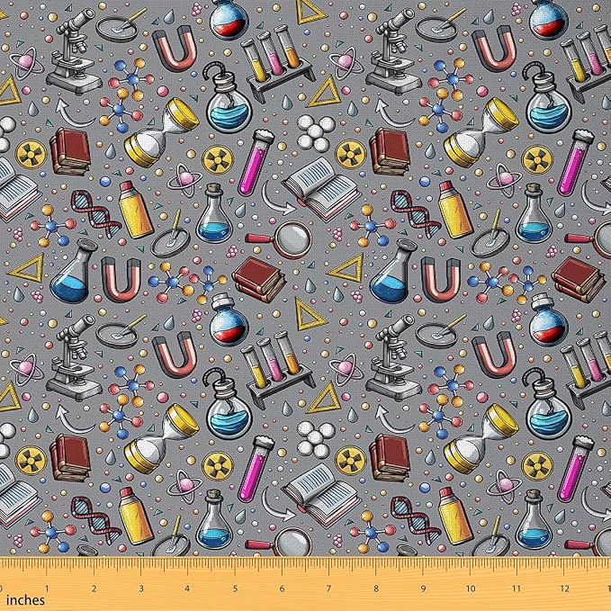 Erosebridal Science Flannel Fabric by The Yard Chemical Hourglass Soft Not by Erosebridal