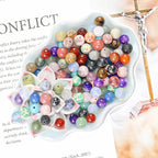8mm Bulk Natural Crystals Assorted Stone Beads - Image 3