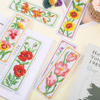 ORIGACH 6 Set Flowers Cross Stitch Bookmark Kit - Image 5