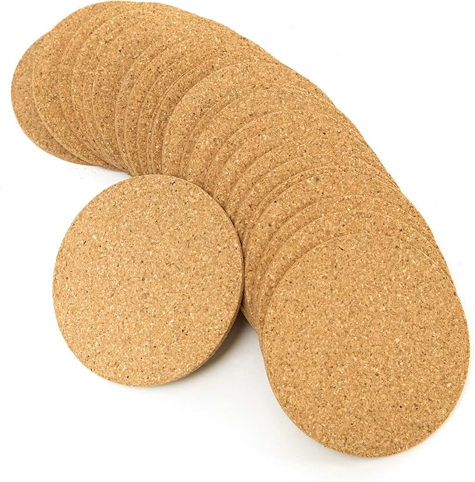 Faithful Panda 50 Pack Cork Coasters by FAITHFULPANDA