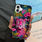 ZHEGAILIAN Case for iPhone 16 Plus, Panther Leopard Flower Durable Shockproof - Image 5