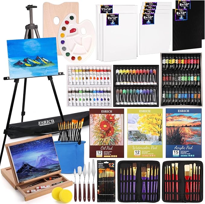 ESRICH 141PCS Deluxe Artist Painting Set, Painting Supplies by ESRICH