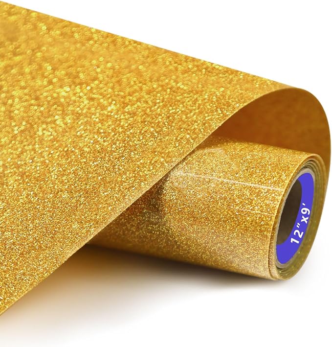 HTVVETUR Glitter HTV Vinyl Rolls Heat Transfer Vinyl by HTVVETUR