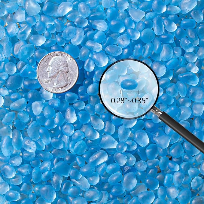 Keedolla 3 LB Sea Glass Stones Frosted Glass Pebbles Gemstones - Image 2