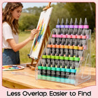 Vowcarol Clear Acrylic Paint Organizer Tall Version - Image 7