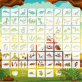 Marspark 66 Pcs Small Stencils for Crafts Reusable 3 Inch Stencils for Painting by Marspark