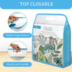 Caydo Scrapbook Paper Storage, 3 Pack Blue Expanding Paper Folio | Clear - Image 4