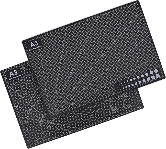 Cutting Mat A3 Black, Self Healing Cutting Mat 12x18 Inch, 5-Ply Craft Board - Image 6
