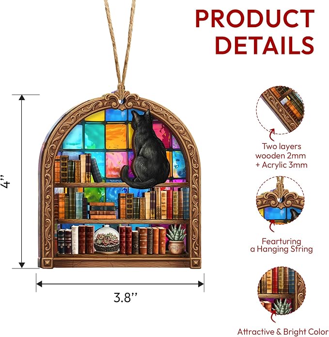 Book Lovers Gifts Book Ornament, Teacher Gifts - Image 5