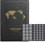 Coin Album for Collectors, 340 Pockets Coin Collection Book Holder Display by MUSHENJI