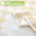 Smiry Rectangle Table Cloth, Waterproof Vinyl Tablecloths - Image 4