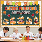 Thanksgiving Pumpkin Bulletin Board Fall Pumpkin Classroom Decorations Autumn - Image 6