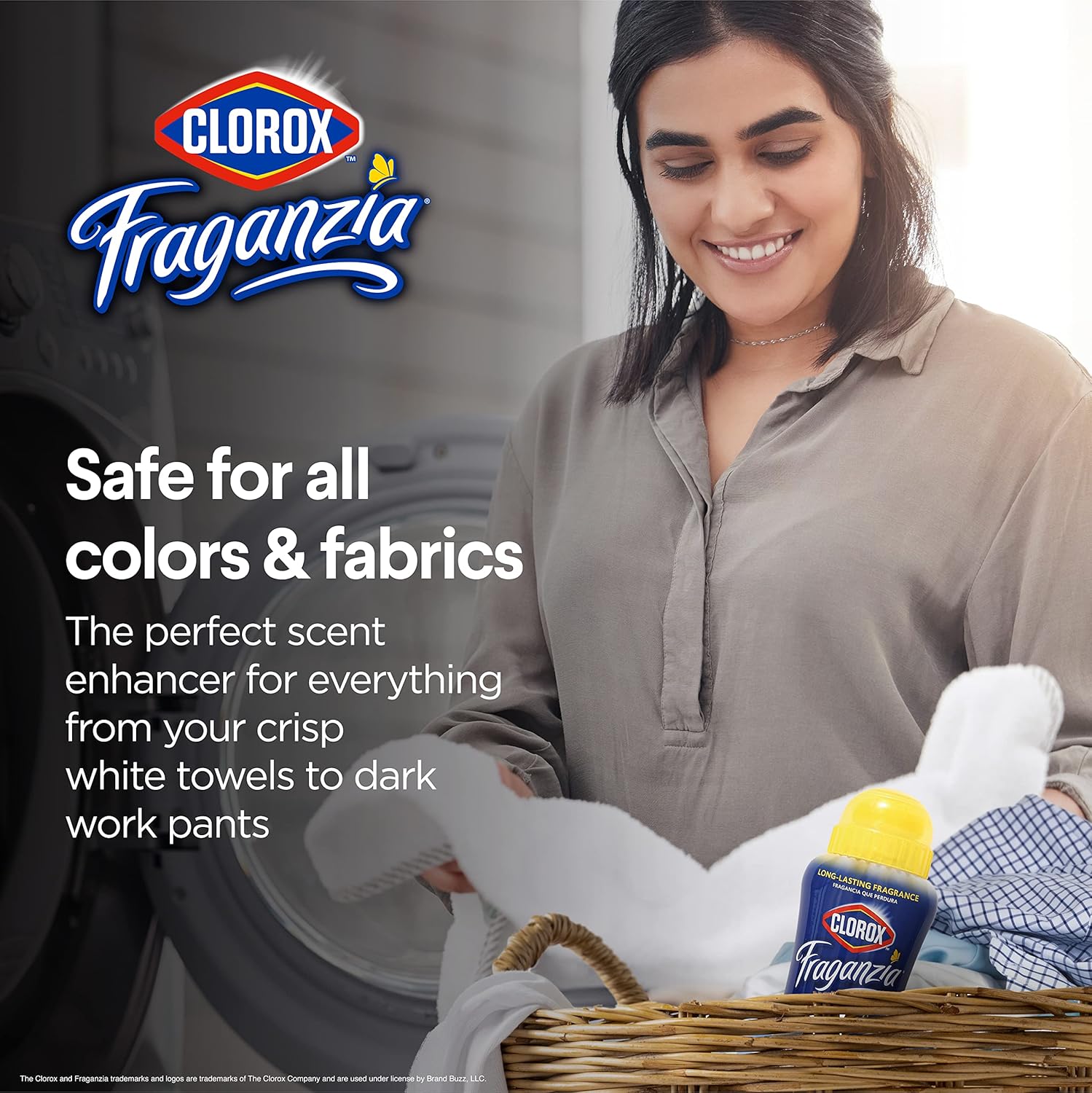 Clorox Fraganzia Laundry Scent Booster Crystals in Vanilla Scent - Scented In-Wash Freshener Beads for Fresh, Clean, Great Smelling Clothes and Linens, 18 Oz - 2 Pack
