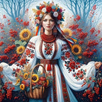 Slavic Woman Diamond Painting Kit by CHWGLFGG