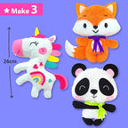 KRAFUN Unicorn, Panda & Fox Sewing Kit - Image 3