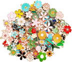 MARFOREVER 120 Pcs Spring Summer Flower Charms by MARFOREVER