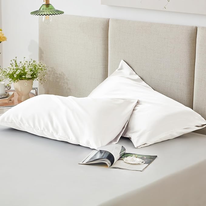 Love's cabin Satin Pillowcase Set of 2 Queen Size 20x30, Cooling Pillow Covers - Image 6