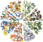 Imeepa 480Pcs Nature Stickers 8 Series Theme Scrapbooking Stickers | Plants by Imeepa
