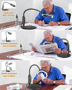 30X 10X Magnifying Glass with Light and Stand, 5 Color Modes Stepless Dimmable - Image 7