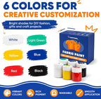 Fabric Paint Set for Clothes 6 Colors – Permanent Textile Paint for T-Shirts - Image 2