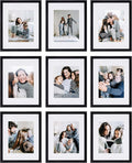 Sheffield Home 9 Piece Gallery Wall Frame Set, 11x14 in. matted to 8x10 in. by SheffieldHome