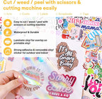 TECKWRAP Holographic Sticker Paper Clear Overlay Lamination Vinyl Laminate - Image 3