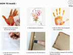 TwoDays Flower Bouquet Handprint Art Craft DIY Kit, Unique Gifts - Image 3