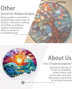 Acrylic Puzzle Suncatcher, Lunar Waves Sun Catcher - Image 5
