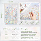 LUTE Rainbow Window Privacy Film, Stained Glass Cling, 11.8" x 78.7" | 3D - Image 7