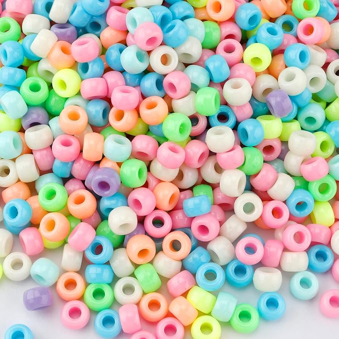 QPIXVB 1100PCS Pony Beads, Beads by QPIXVB