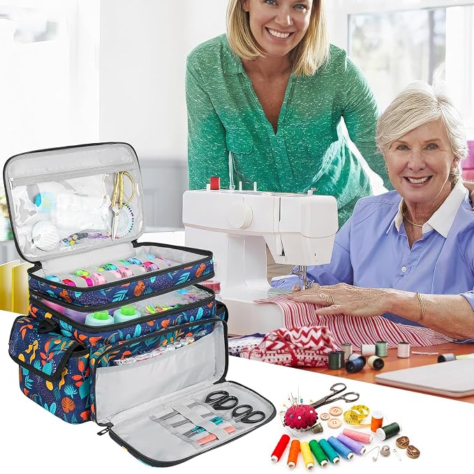 LEFOR·Z Large Sewing Supplies Organizer, Double-Layer Sewing Accessories - Image 8