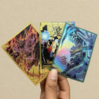 Custom Holographic Card Sleeves No Border, Laser Flashing Shiny Design - Image 5