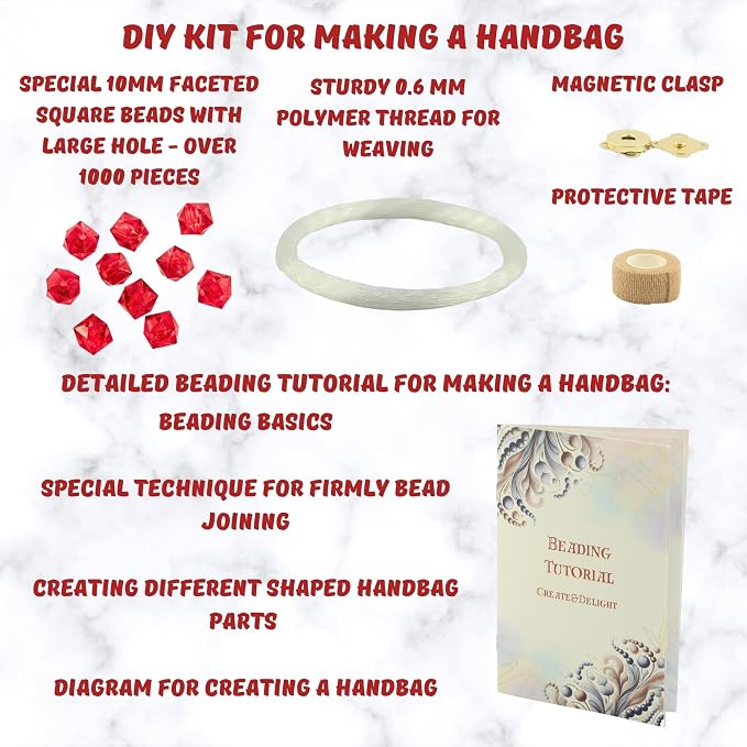 Create&Delight Arts and Crafts for Adults: Craft Supplies for Weaving Beaded - Image 8