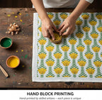 E-Tailor® Hand-Block Printed Pre-Cut Cotton Fabric Ideal - Image 6