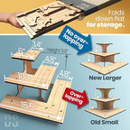 DS THE DISPLAY STORE Corner Natural Wooden Tiered Display Stand - Image 2