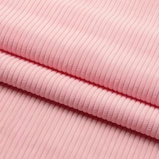 Corduroy Fabric Solid Plain Thick DIY Sewing Crafts Materials Stretch Corduroy by Mintao