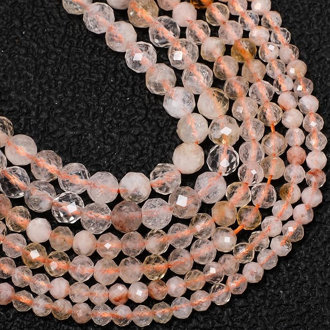 4mm 90pcs Transparent Citrine Tiny Gemstone Beads - Image 6