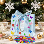 512 PCS Glitter Foam Stickers, Colorful Flower & Butterfly Shapes Foam Stickers - Image 6