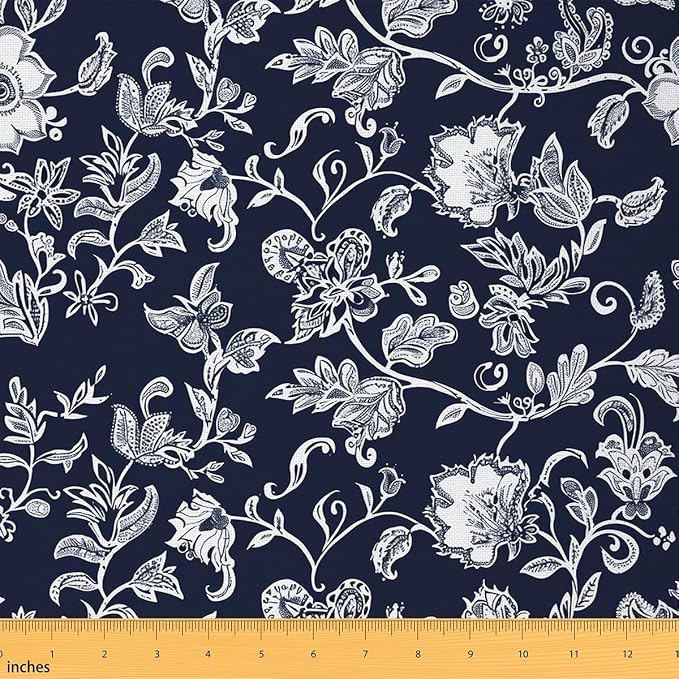 Paisley Floral Upholstery Fabric by Feelyou