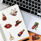 50 Pcs Clear PET Gentlewoman Aesthetic Stickers - Image 2