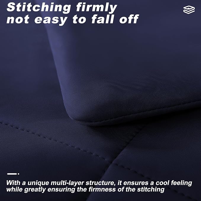 Cooling Comforter Twin Size, Double-Sided Cold Tech Fabric Quilted Bed - Image 4